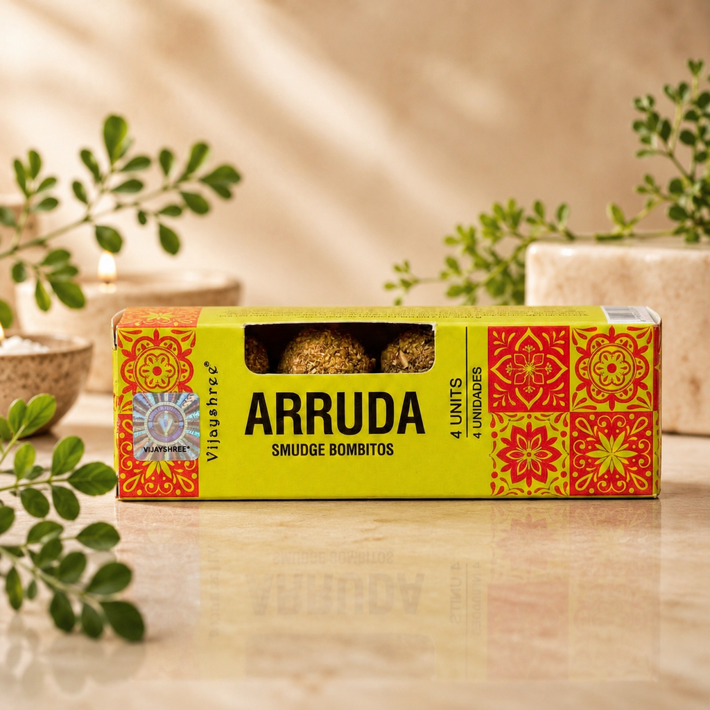 Vijayshree Arruda (Rue) Smudge Bombitos – Carbon Free Protection Spheres (Pack of 4)