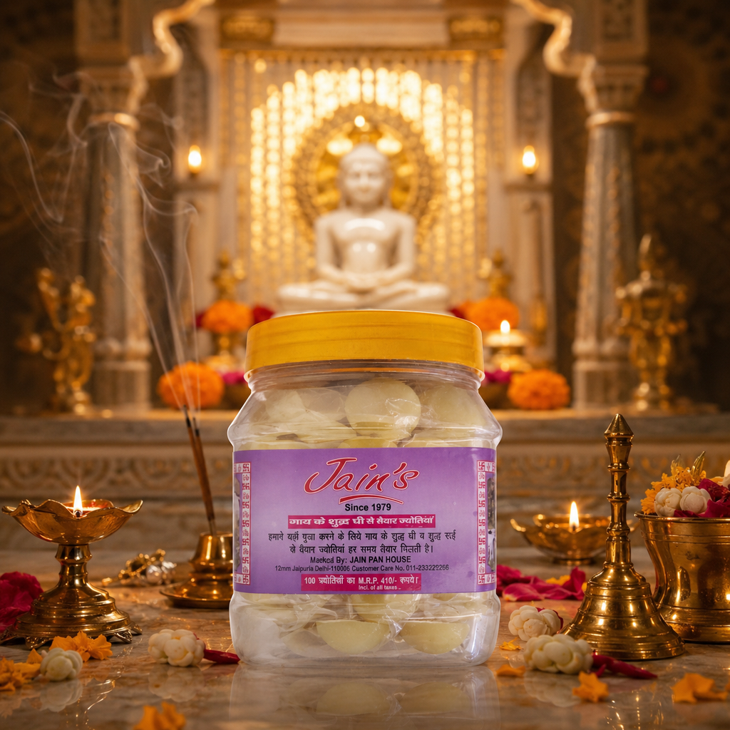 Desi Ghee Jyot – 100% Pure Cow Ghee Diyas (Pack of 100)
