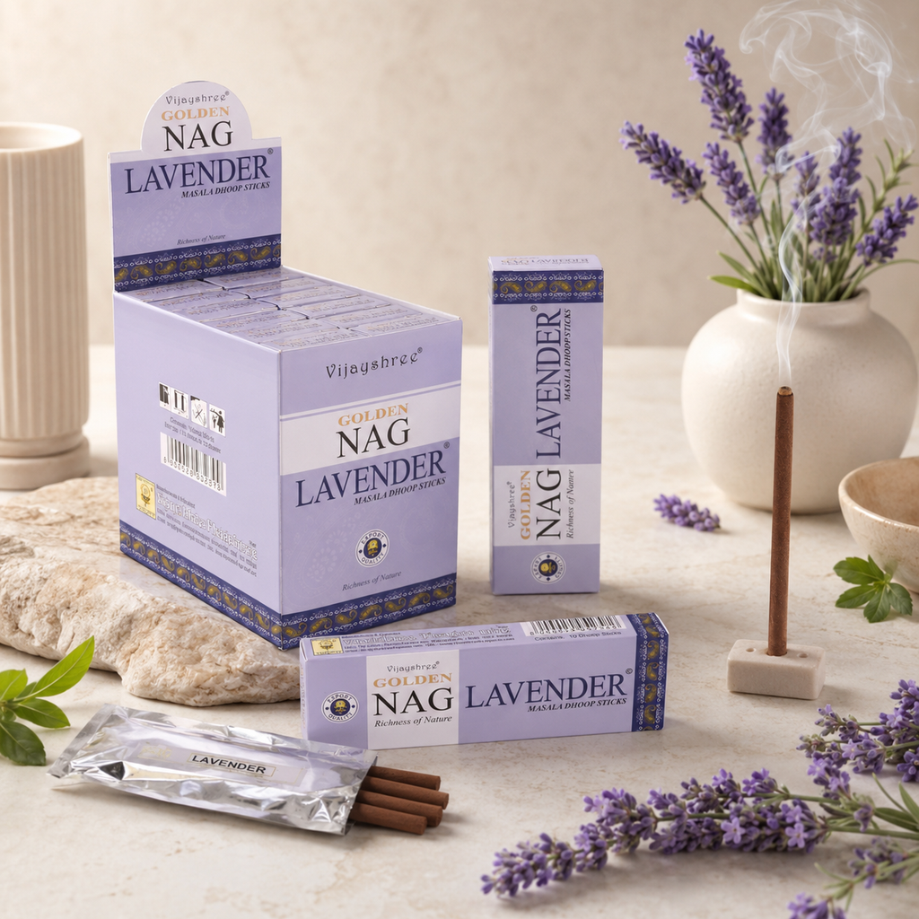 Golden Nag Lavender Dhoop Sticks