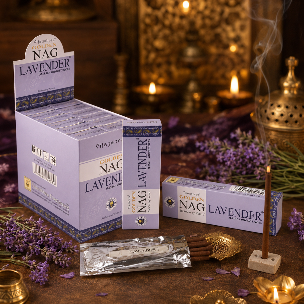 Golden Nag Lavender Dhoop Sticks