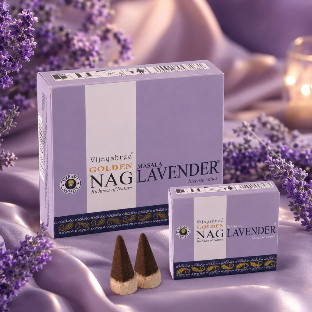 Golden Nag Lavender Incense Cones