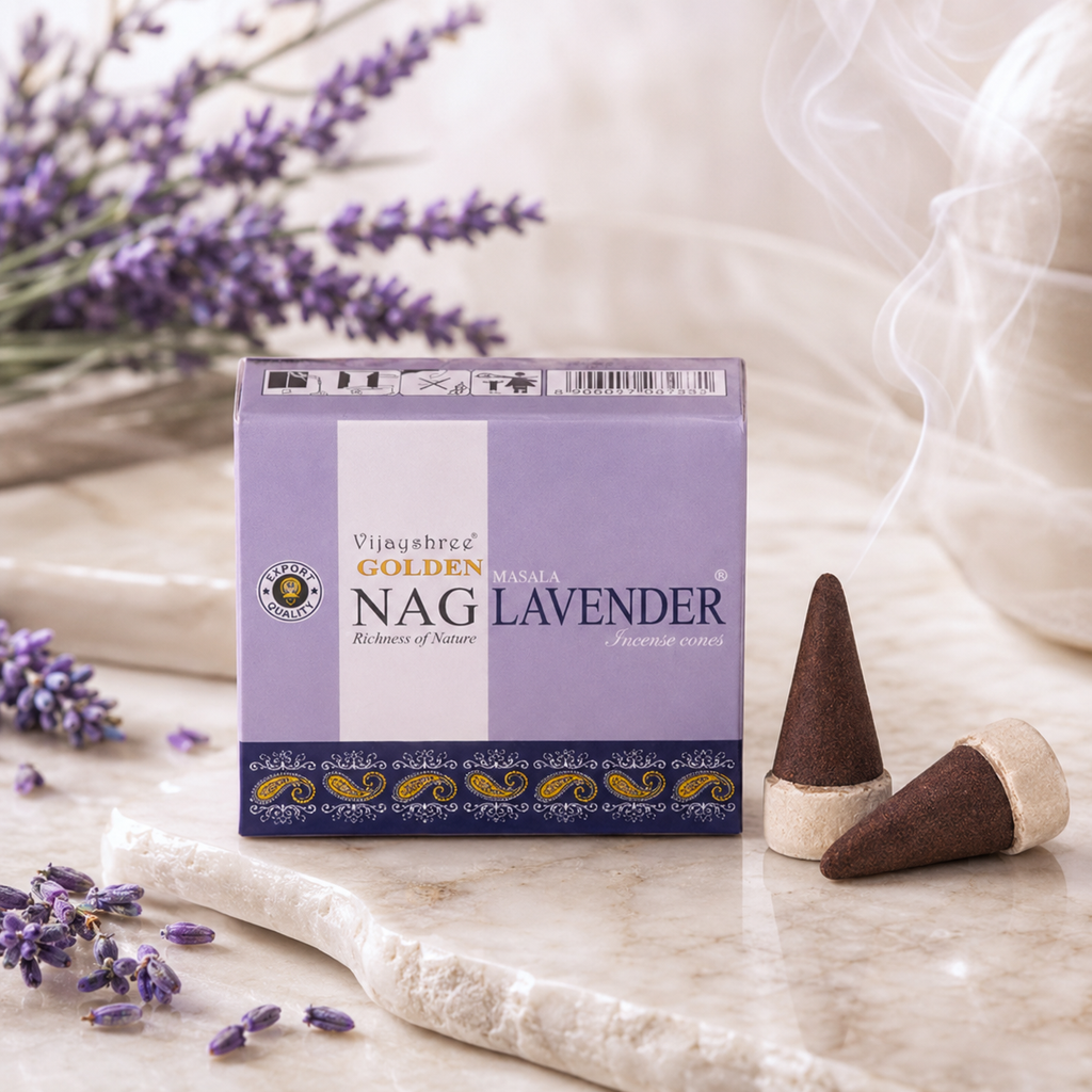 Golden Nag Lavender Incense Cones