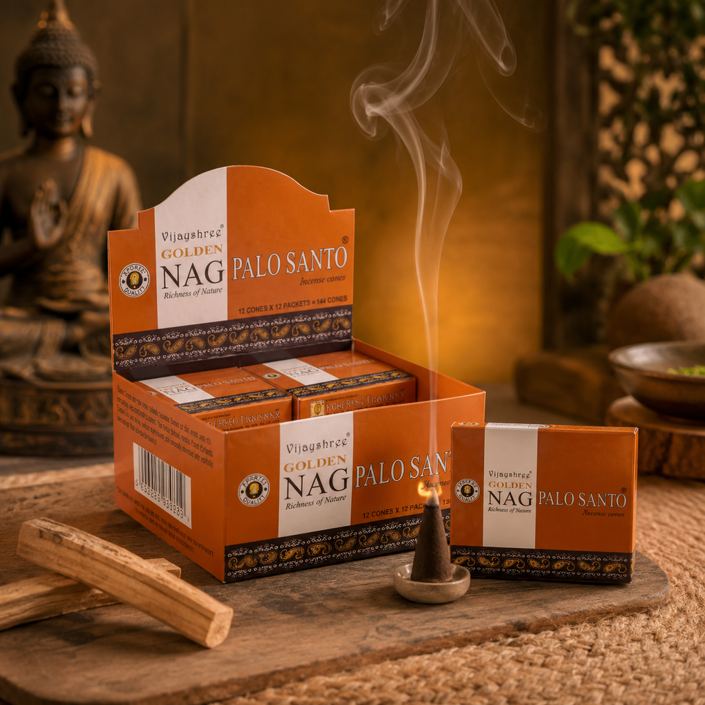 Golden Nag Palo Santo Incense Cones
