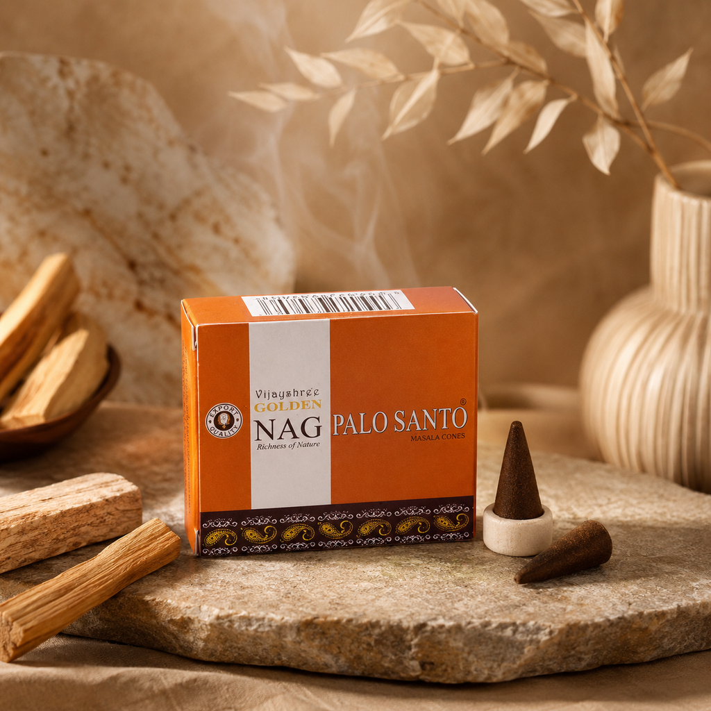 Golden Nag Palo Santo Incense Cones