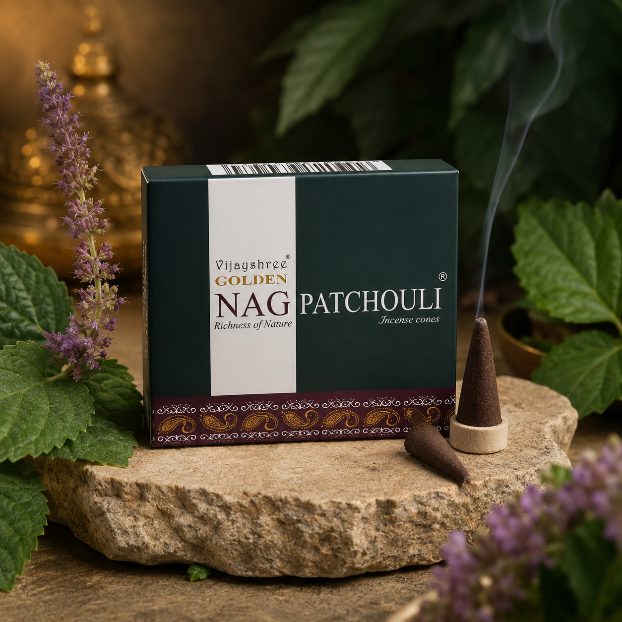 Golden Nag Patchouli Incense Cones