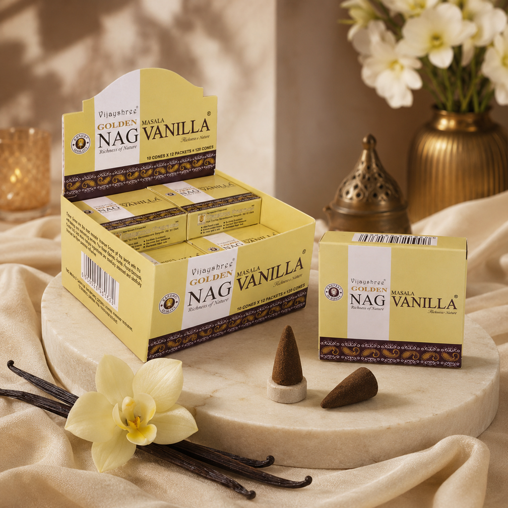 Golden Nag Vanilla Incense Cones