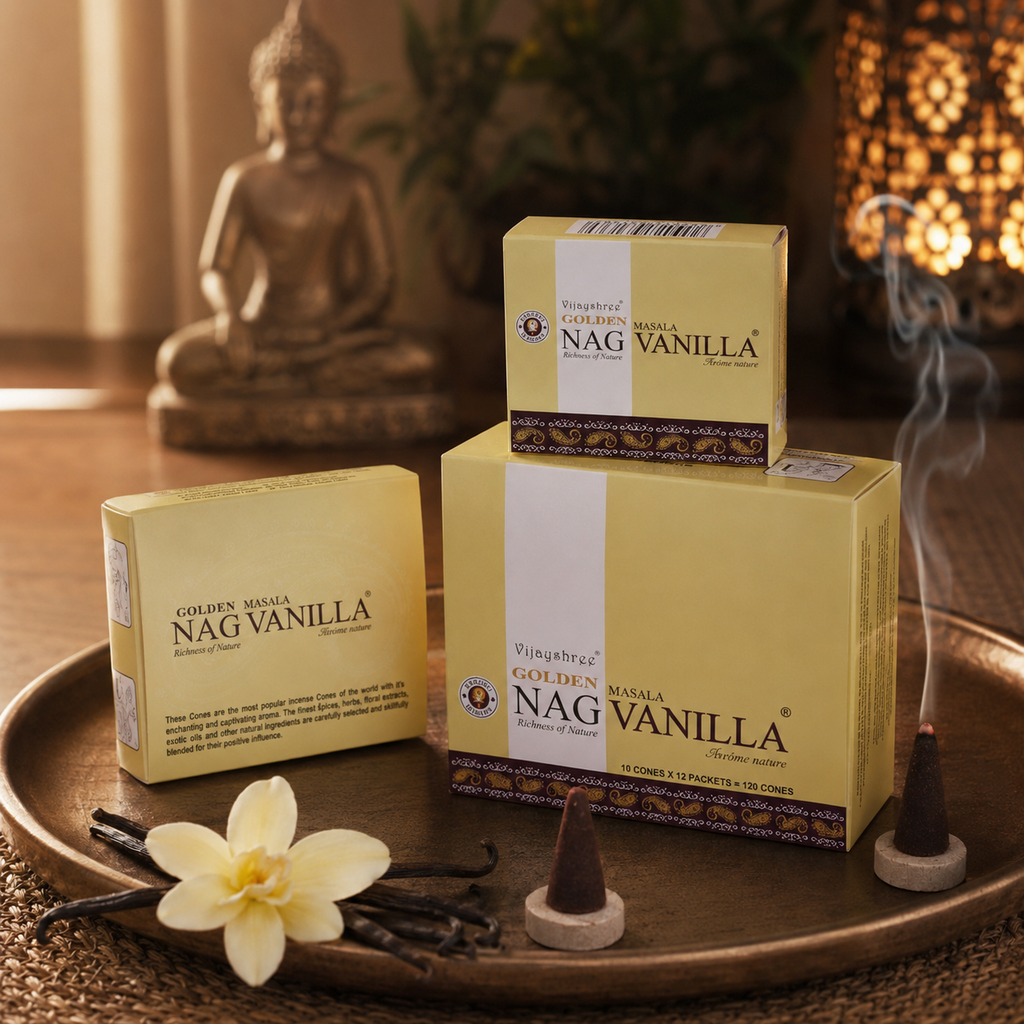 Golden Nag Vanilla Incense Cones