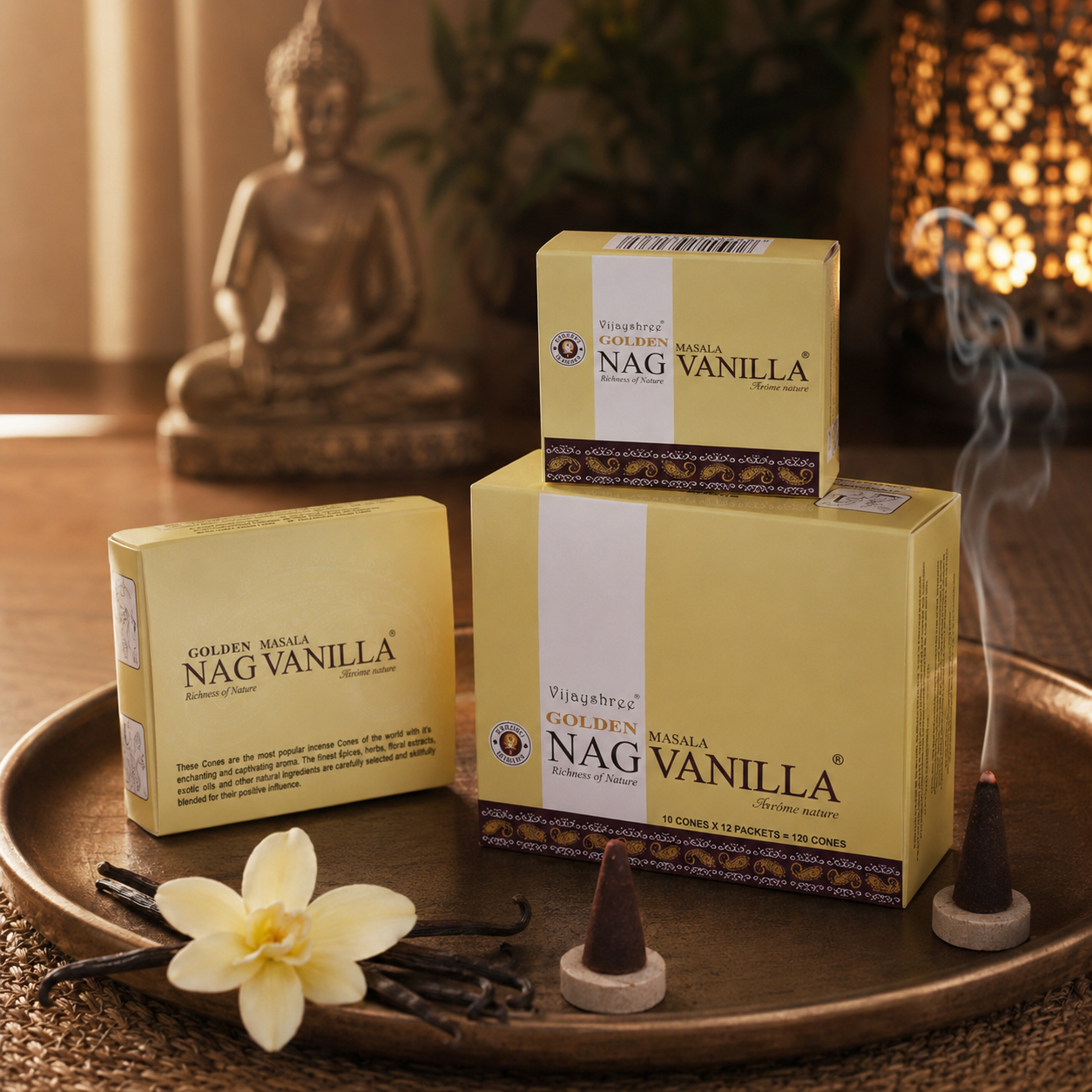 Golden Nag Vanilla Incense Cones