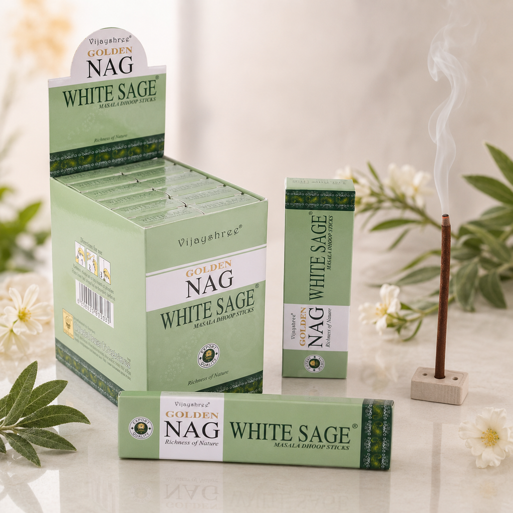 Golden Nag White Sage Dhoop Sticks