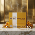 Golden Nag Amber Musk Incense Sticks