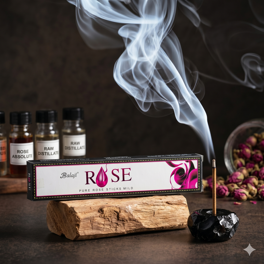 Balaji Rose 15 Sticks Incense Sticks