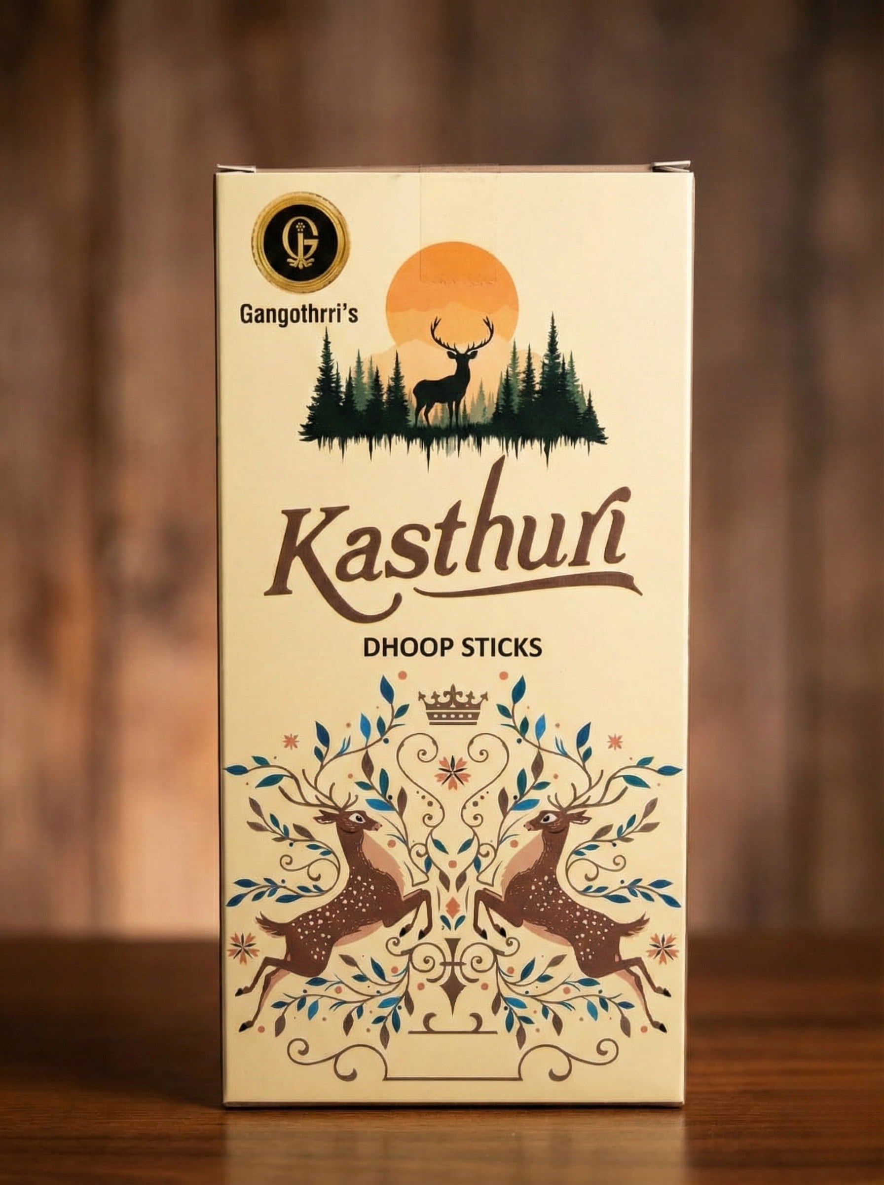 The Woody Trio: Pure Bambooless Dhoop Stick Collection (Sandalwood, Kasthuri, Oudh)
