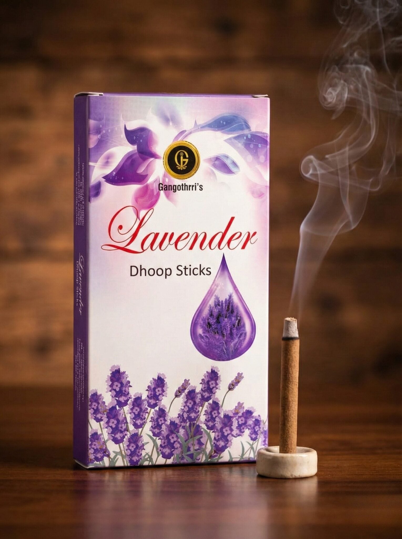 King-Size Floral Symphony: Bambooless Dhoop Sticks (Rose, Lavender, Blue Moon)