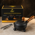 Jain's Premium Multi-Purpose Burner – Handcrafted Iron & Wood Dhoop Dani (with Free Tong)
