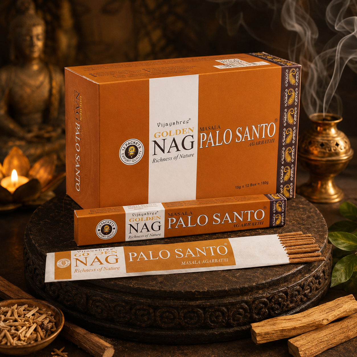 Golden Nag Palo Santo Incense Sticks
