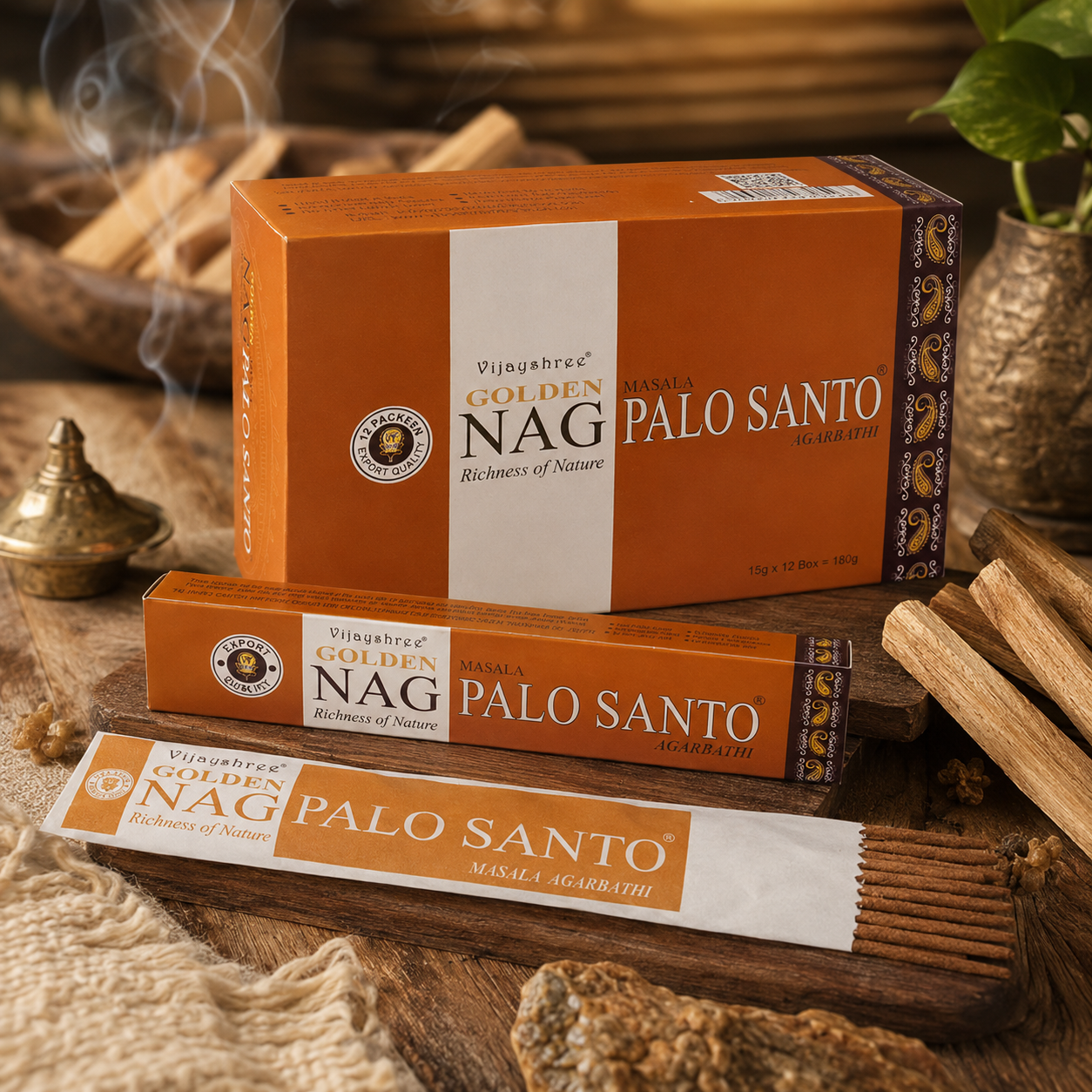Golden Nag Palo Santo Incense Sticks