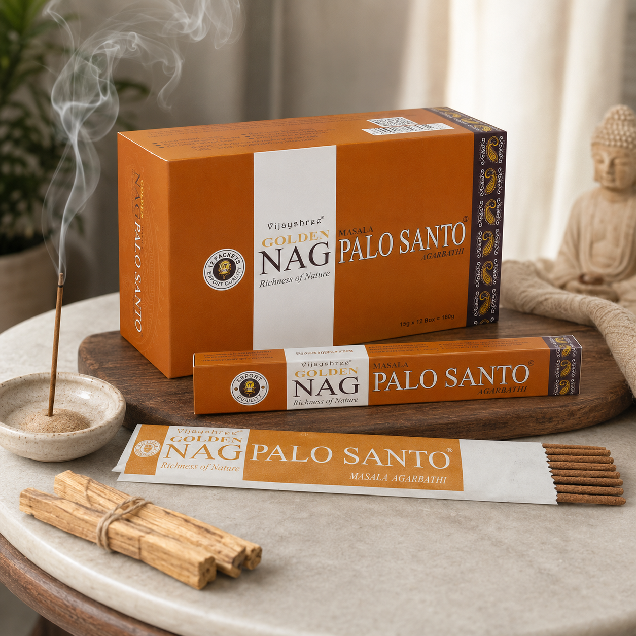 Golden Nag Palo Santo Incense Sticks