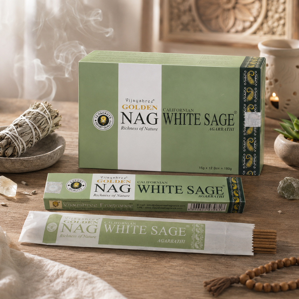 Golden Nag White Sage Incense Sticks
