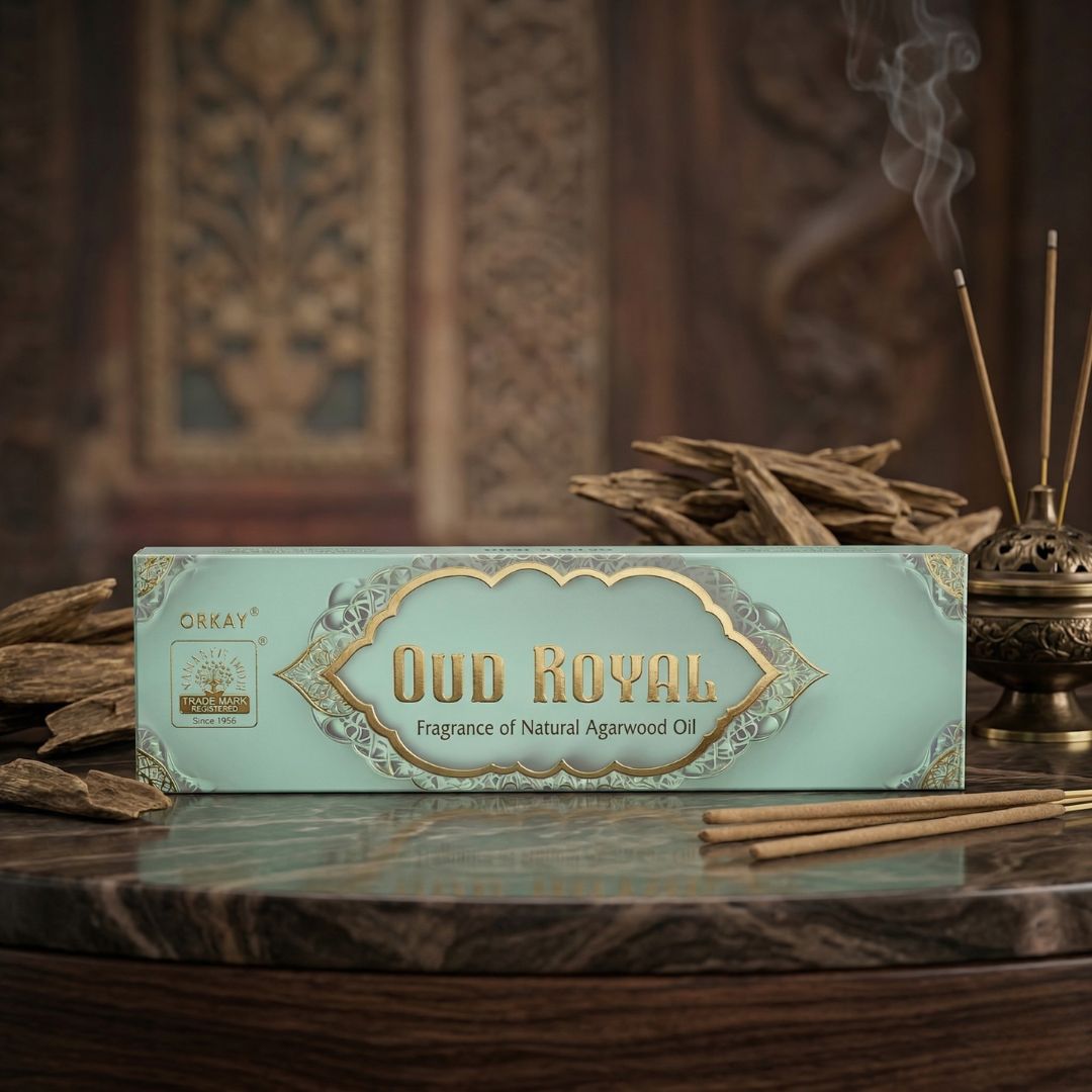Orkay Oud Royal: Premium Agarwood Incense Sticks (50g)
