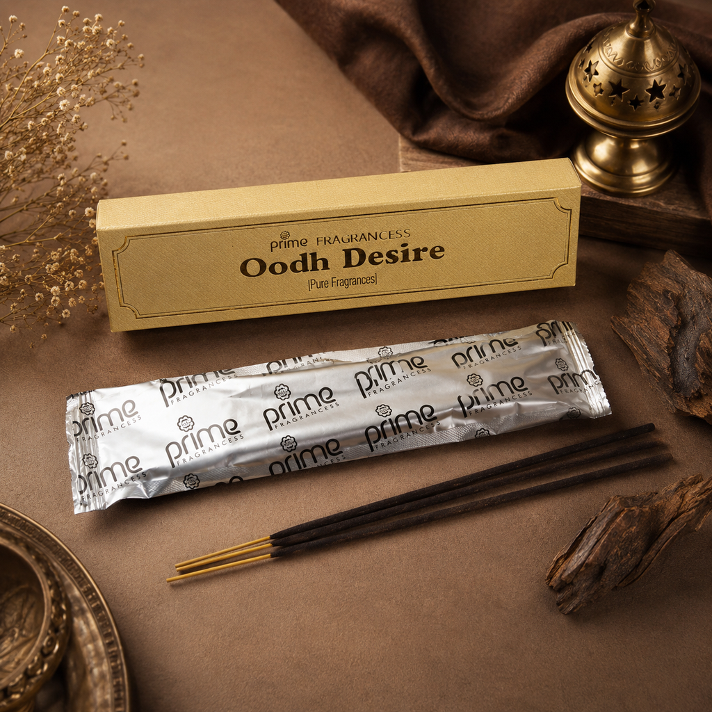 Prime Oodh Desire Incense Sticks – Rich Oudh Agarwood Fragrance (50g)