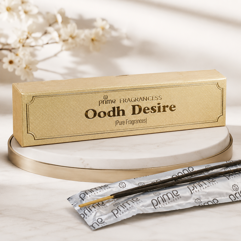 Prime Oodh Desire Incense Sticks – Rich Oudh Agarwood Fragrance (50g)