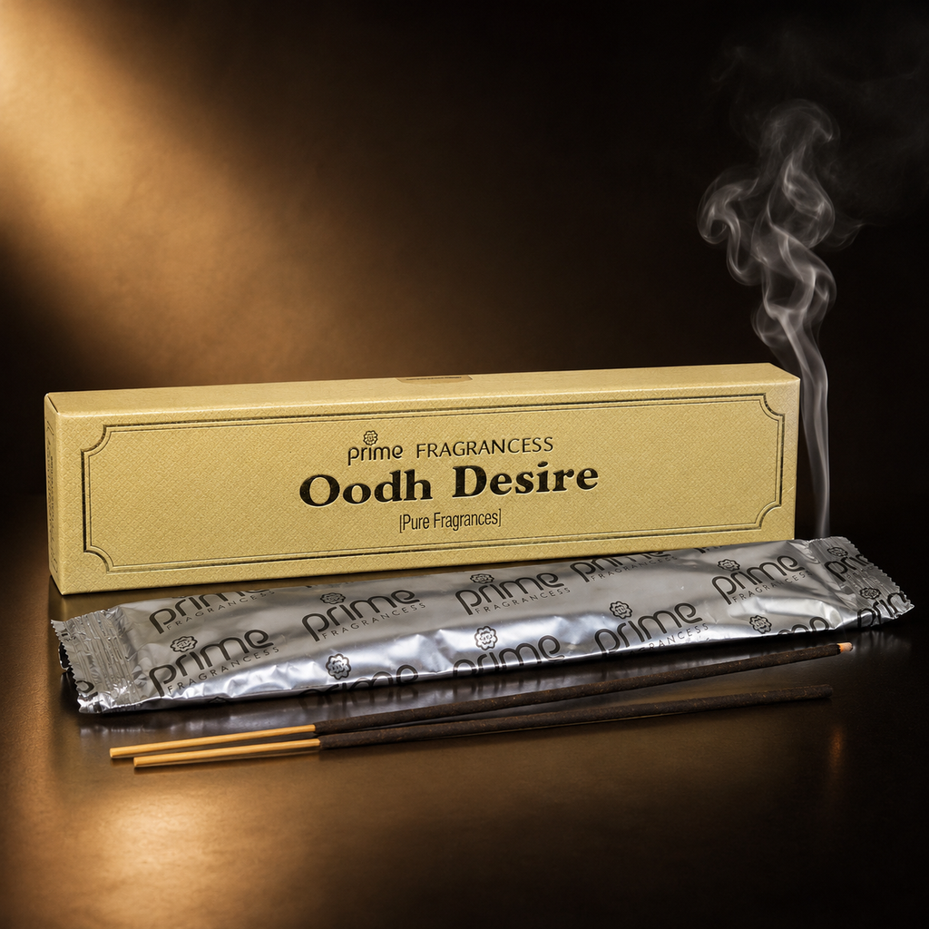 Prime Oodh Desire Incense Sticks – Rich Oudh Agarwood Fragrance (50g)