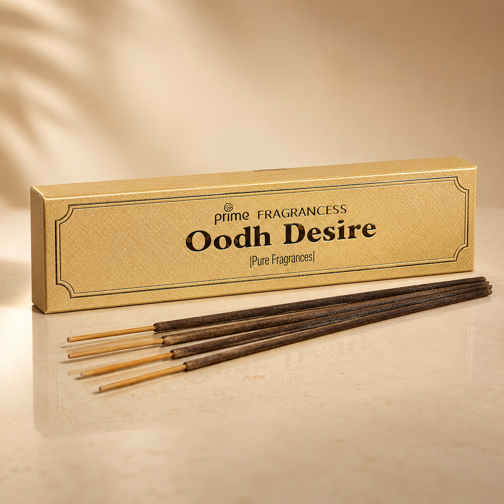 Prime Oodh Desire Incense Sticks – Rich Oudh Agarwood Fragrance (50g)