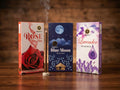 King-Size Floral Symphony: Bambooless Dhoop Sticks (Rose, Lavender, Blue Moon)