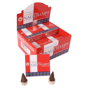 golden nag champa incense cones