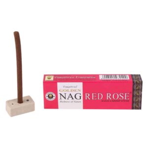 GOLDEN NAG RED ROSE DHOOP STICKS