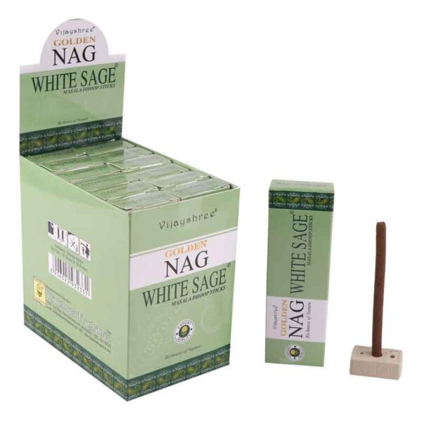 GOLDEN NAG WHITE SAGE DHOOP STICKS